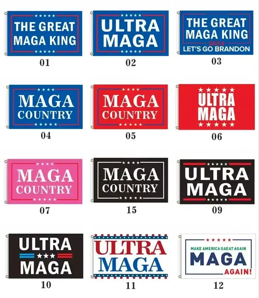 اجعل American Great Again Flags 2024 US Trump Election Flags Ultra Maga Campaign Digital Printed Polyester Banner 826