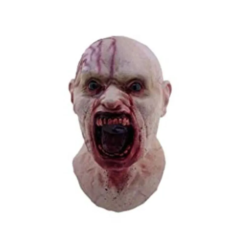 Party Masks Horror Mask Flesh-colored Zombie Halloween Horror Cosplay Mask Halloween Party Mask Props 220826