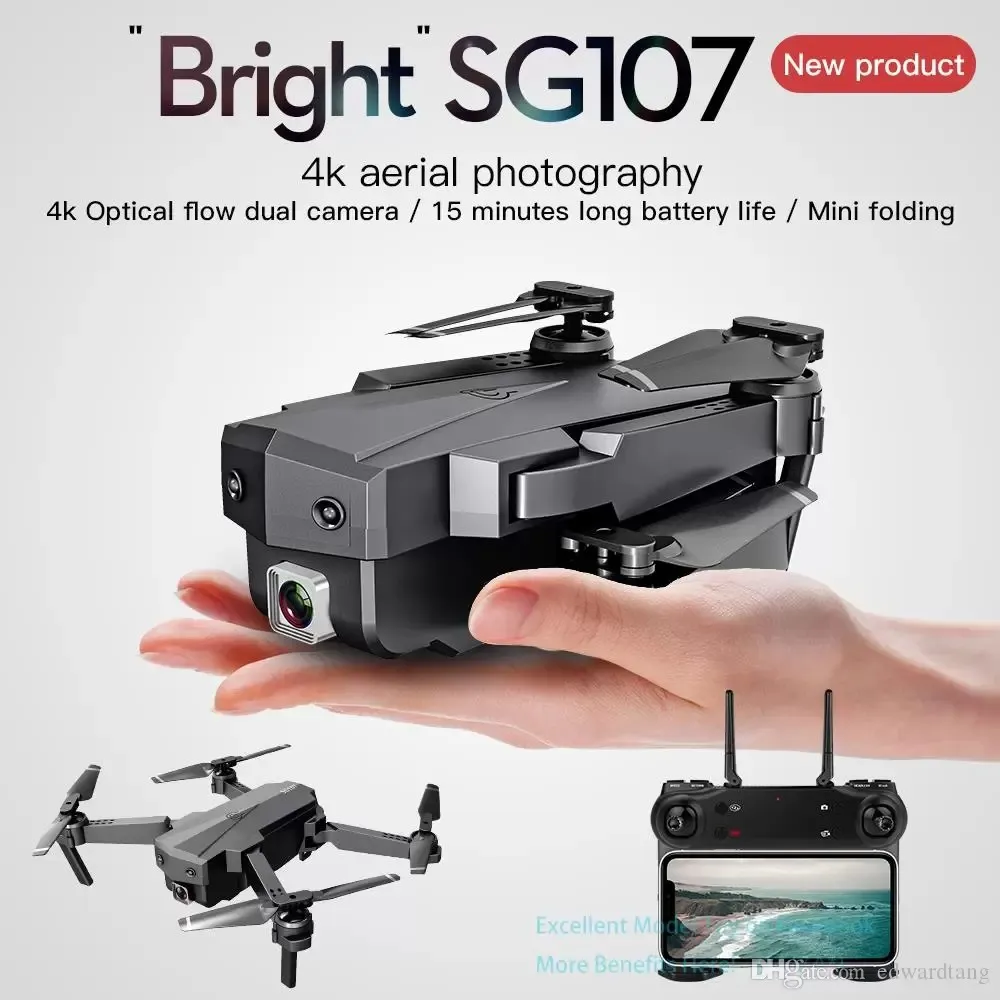 SG107 4K Podwójne symulatory kamera Wi-Fi FPV Dronne dron dzieci
