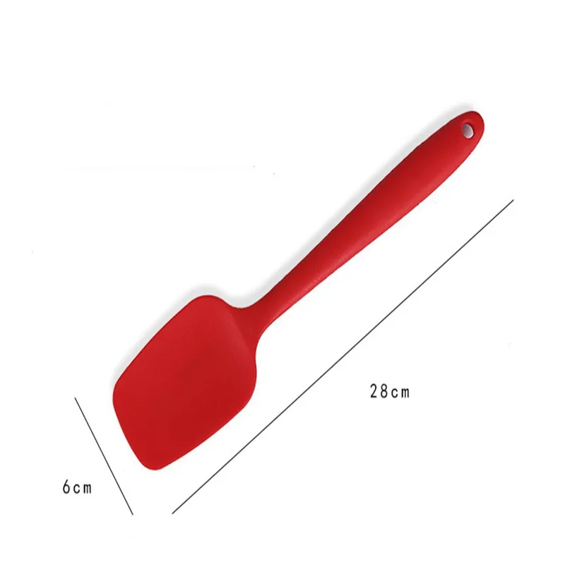 28x6cm keuken siliconen schop cake bakgereedschap siliconen schraper spatulas