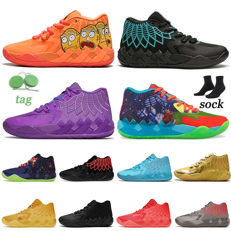 Chaussures de basket-ball pour hommes, baskets de sport, plateforme, noir, Blast, Buzz City, Rock Ridge, rouge, Lamelo Ball 1 Mb.01, Lo Ufo Not From