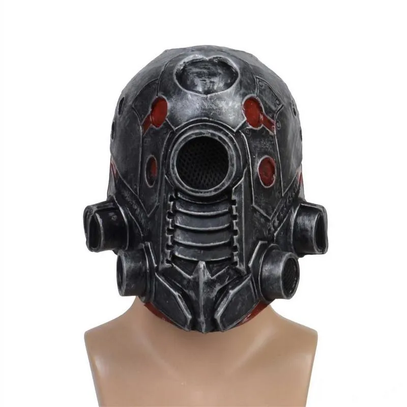 Party Masks Punk Masque Helmet Halloween Cosplay Natural Latex Full Head Mask Steampunk Robot Masque Headgear Halloween Costume Props 220826