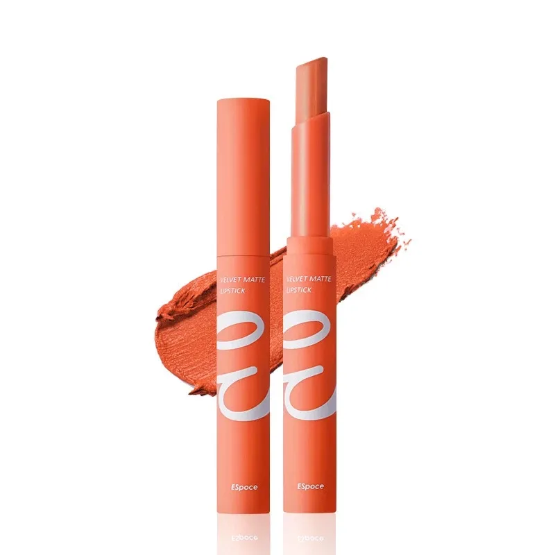 Lipstick 12 Colors Velvet Matte Waterproof Brown Nude Lipsticks Long Lasting Non-stick Cup Makeup Cosmetic