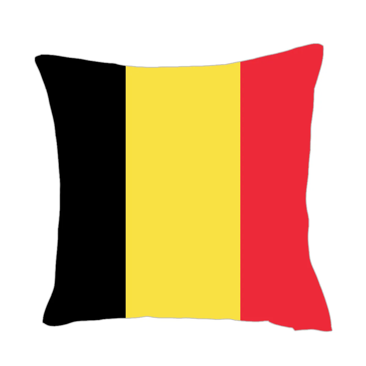Belgien Flagg Throwpillow Cover Factory Supply Good Price Polyester Satin Pillow Cover