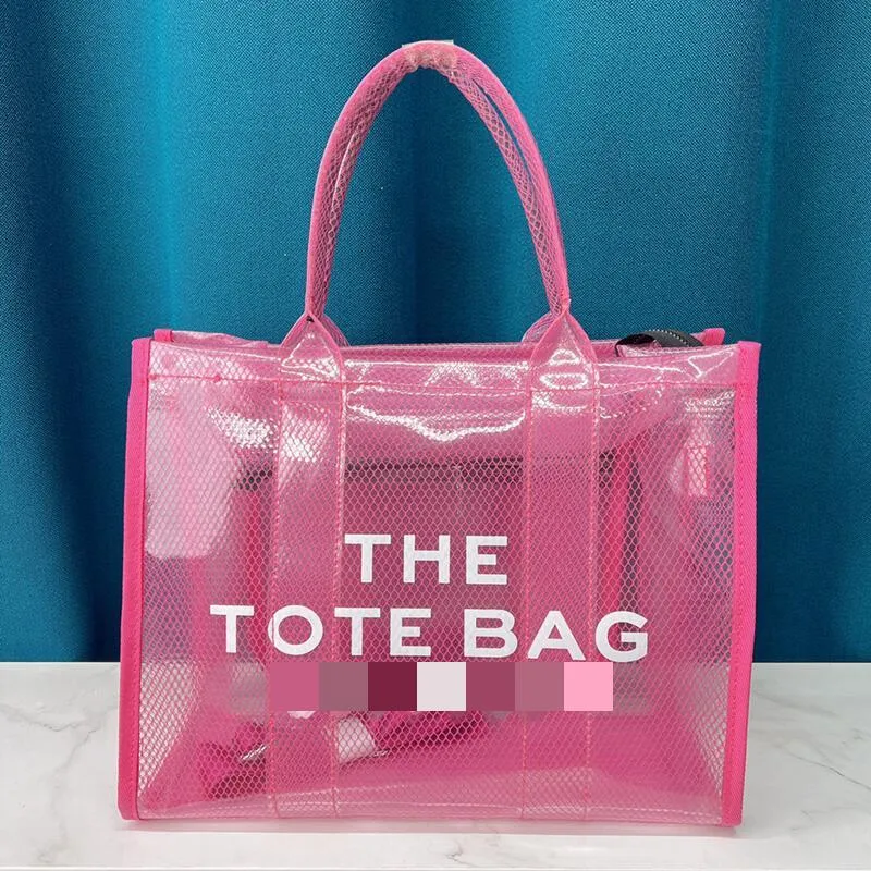 Dupe Womens Mesh Totes Bags Fashion Shopper Shoulder Bag Canvas Woody Tote Handbags BBC09