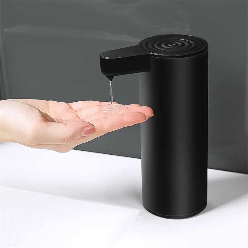 Dispenser di sapone liquido Sensore nero Dispenser di sapone liquido senza contatto per cucina Lavaggio automatico Lavatrice a mano Dispenser di detersivo per shampoo 220827