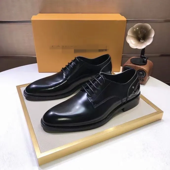 Chaussures habillées pour hommes mode marié mariage en cuir véritable marque Designer Oxfords 2022 hommes formels affaires appartements taille 38-45 kjl0004 asdasdasdawsasdawsd