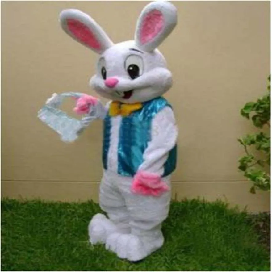 Easter Bunny Mascot Costume Bugs Rabbit Hare Dress Dress Lalking Tralleming Formes For Part and Holiday Celebrations287x