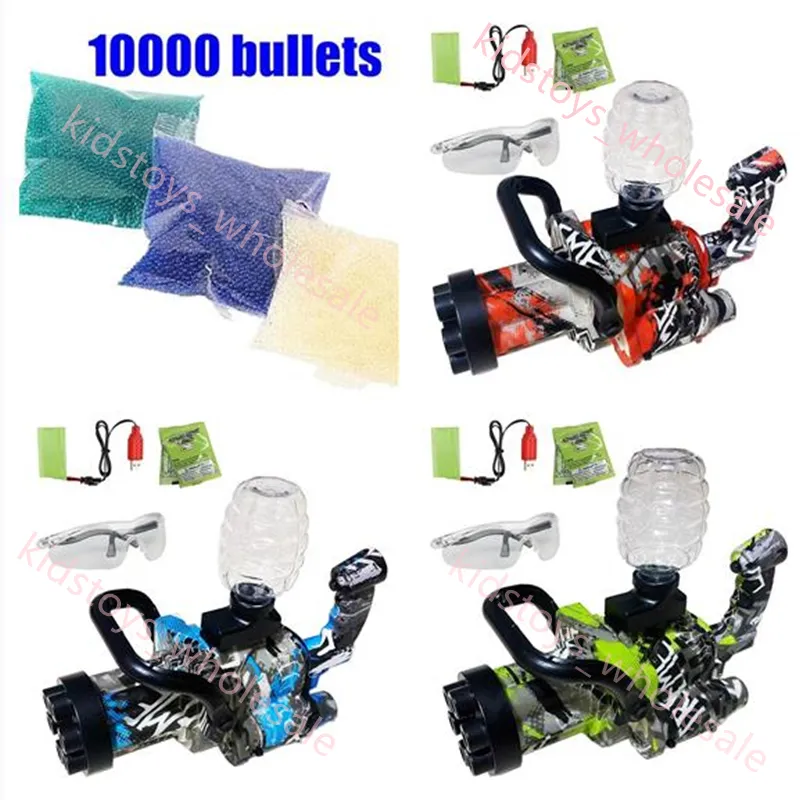 Graffiti Gatling Rechargeable Electric Burst Toy Gun 20000 Hydrogel Bullets Outdoor Shooting Team Game