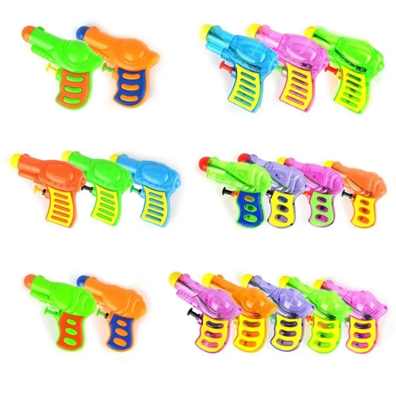 Gun Toys 12/20Pcs Kids Water Guns Fun Plastic Squirt Toy Giocattoli da spiaggia Bath Party Sabbia all'aperto per bambini 220827