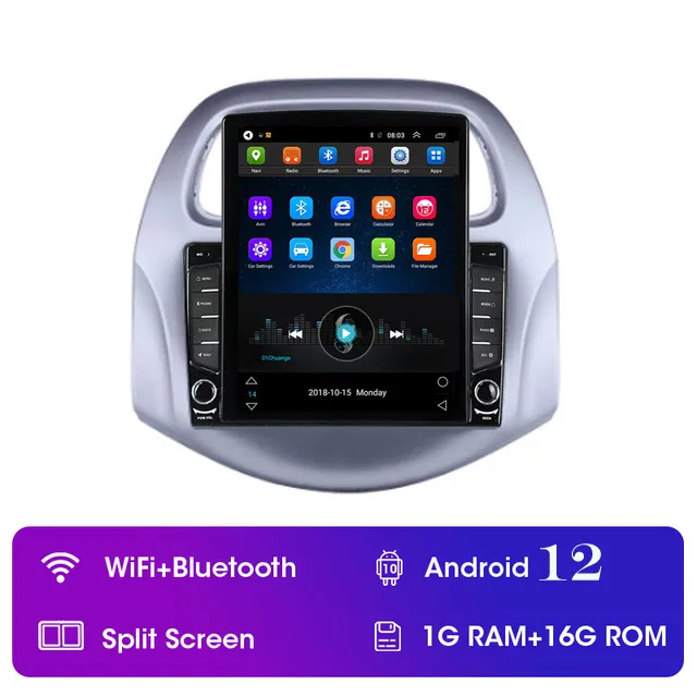 Автомобильное видео радио HD Touchscreen 9 дюймов Android GPS Navigation на 2018-2019 гг. Chevy Chevrolet Daewoo Matiz/ Spark/ Baic/ Beat