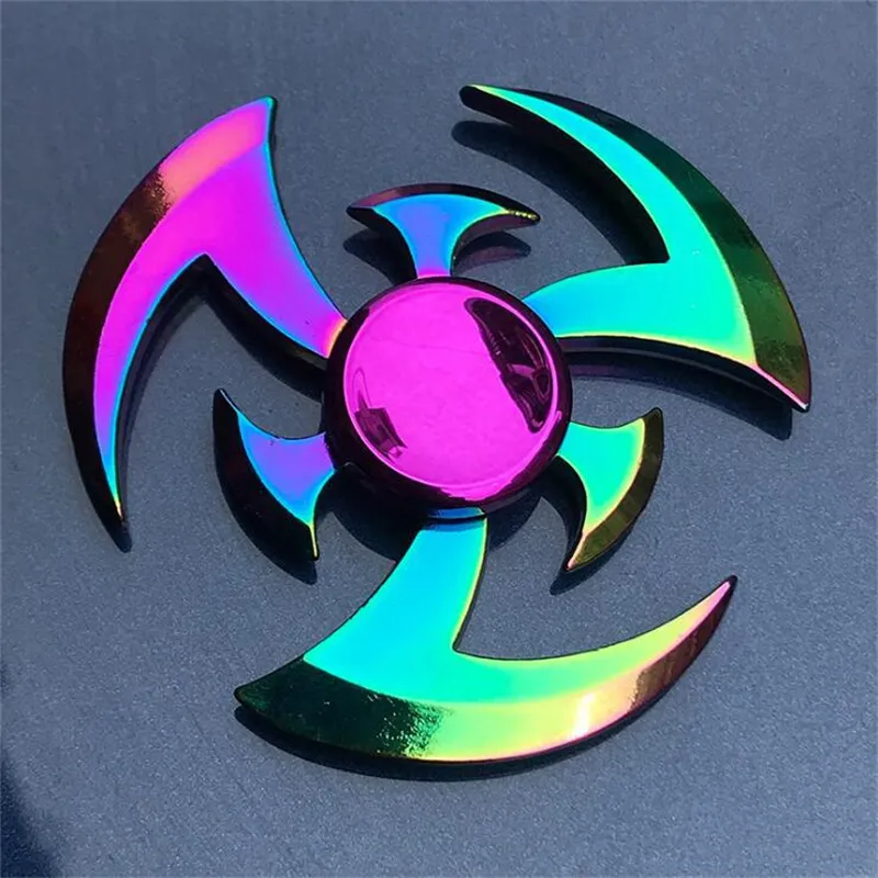 DHL Hot Fidget Spinner Toys Rainbow Hand Spinners Tri-Fidget Metal Gyro Dragon Wings Eye Finger Spinning Top 52