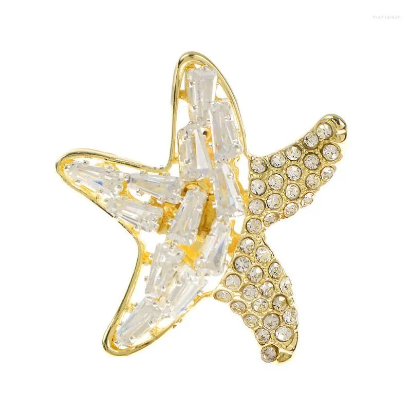 Broschen CINDY XIANG Zirkonia Stern für Frauen Mode Biene Pin Schleife Blume Niedliche kleine Kragennadel Goldfarbe
