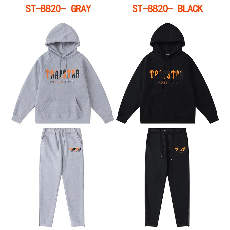 Survêtements pour hommes pantalons pull ensemble sweats à capuche streetwear sweat-shirts de haute qualité costume de sport broderie lettre en peluche décoration épais sweats à capuche S/M/L/XL