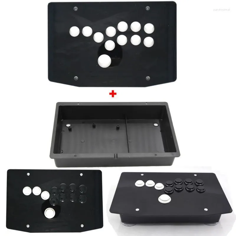 Игровые контроллеры Rac-K500B Hitbox All Buttons Joystick Acryl Panel Case Diy Arcade наборы