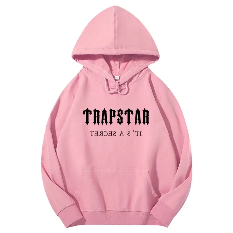 رجال هوديز ذا بلوزات العلامة التجارية Trapstar عالية الجودة هوديي Homme Cotton Fall Winter Hoody 220827