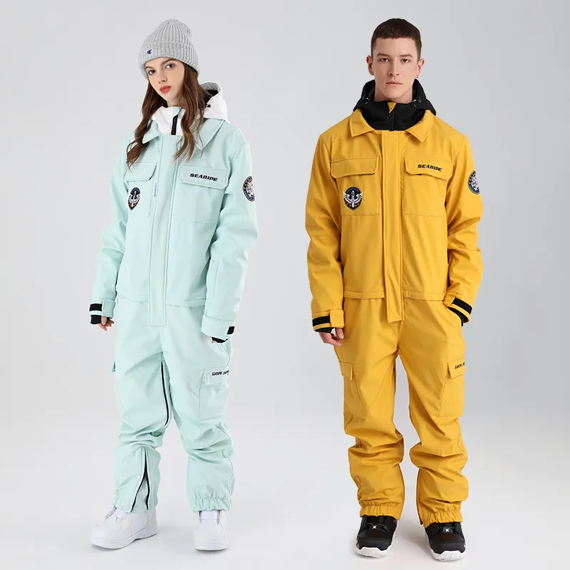 Skiing Suits Latest Tooling 1pc For Men and Women Couples Minus 35 Degrees Windproof Waterproof Jumpsuits 220827