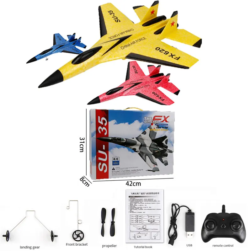 Electricrc Aircraft 800MAH SU35 Geüpgraded versie Large Battery RC Plane Avion RC Flying Model Gliders Kid Remote Airplane Airplane Child Toy Gift 220827