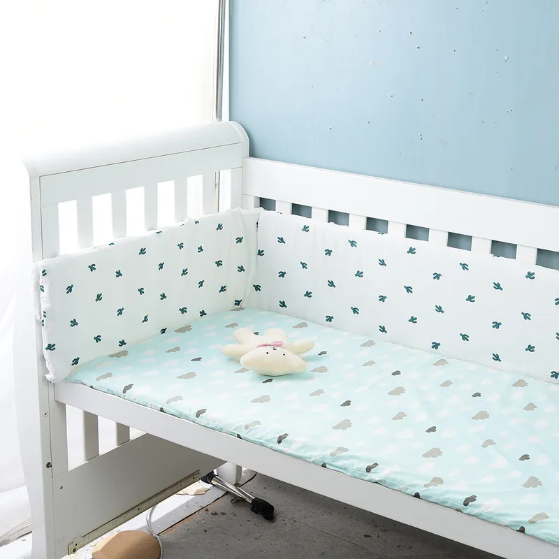 U Shape Detachable Cotton Babystart Bed Guard Baby Crib Bumper Set With Padded Rail Cover 30x200cm From Kong06 23.22 DHgate.Com