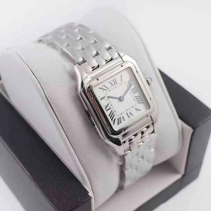 7A Original Schweizer Quarzwerk Damen-Armbanduhr, quadratisch, lässige Mädchenuhr, Edelstahl, Damen-Luxus-Armbanduhr, Schweizer