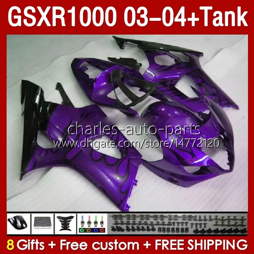 OEM CARINGS KIT для Suzuki GSXR 1000 CC K3 GSXR-1000 2003-04 Bodywork 147NO.219 GSX-R1000 1000CC GSXR1000 03 04 GSX R1000 2003 2004 ПРИМЕР ФОРМА