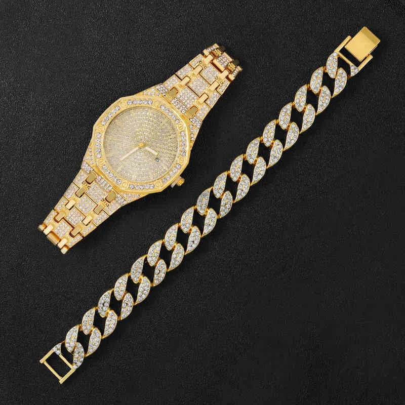 Guarda Ced Out Women Men Diamond Steel Hip Hop LADI Watch Top Brand Luxury Drs Gold Clock Montre Femme Reloj Mujer34bgczl9 Tag guarda il lusso