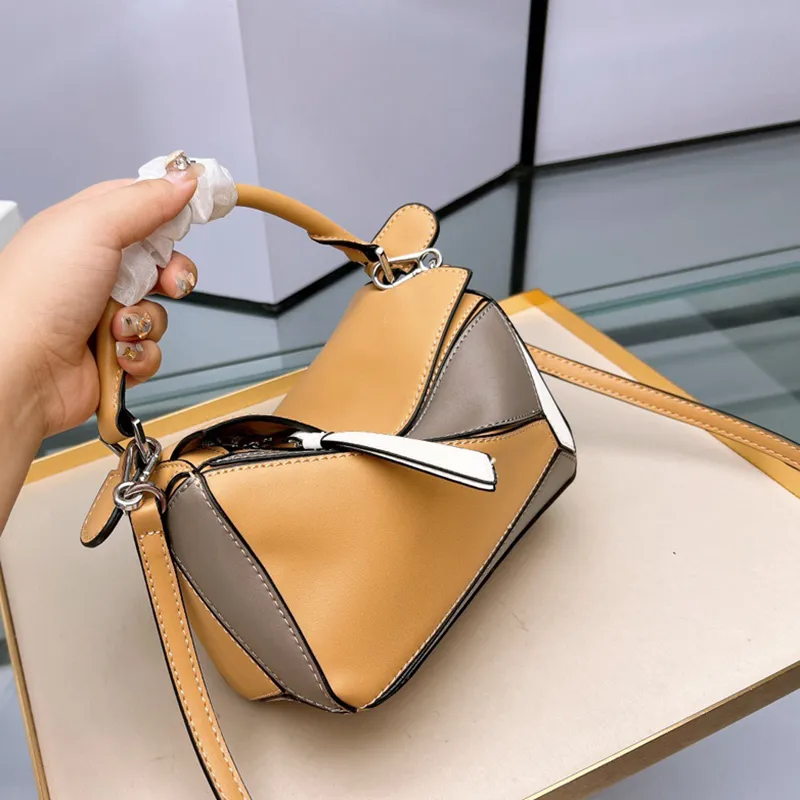 Loewss puzzle handbag Designer Bag Women Single Shoulder Luxury Fashion bags Leather Portable Diagonal Cross Bags Woman Mini tote handbags