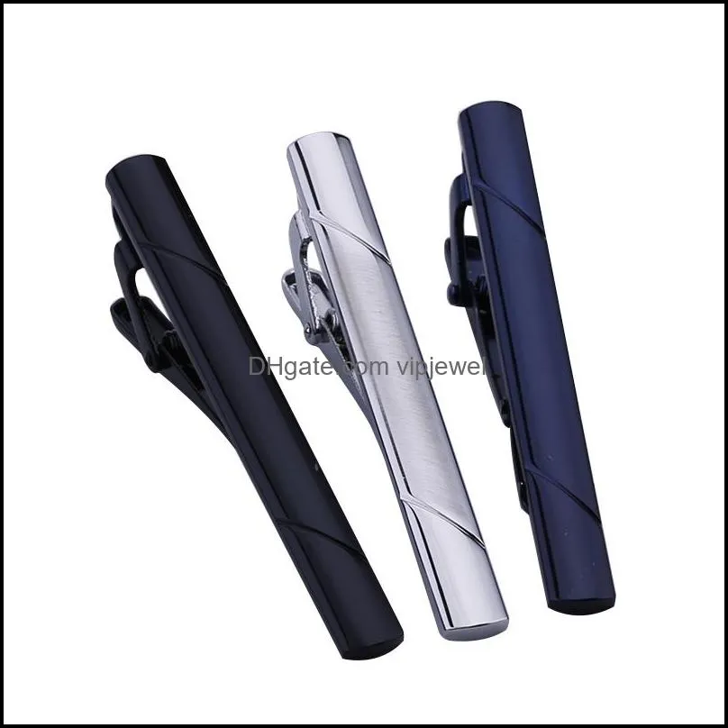 Clips de corbata para hombres Bar Clip Set Regar Corbatas Corbata Boda Negocio Pin Drop Delivery 2021 Joyería Gemelos Cierres Vipjewel Dht2D