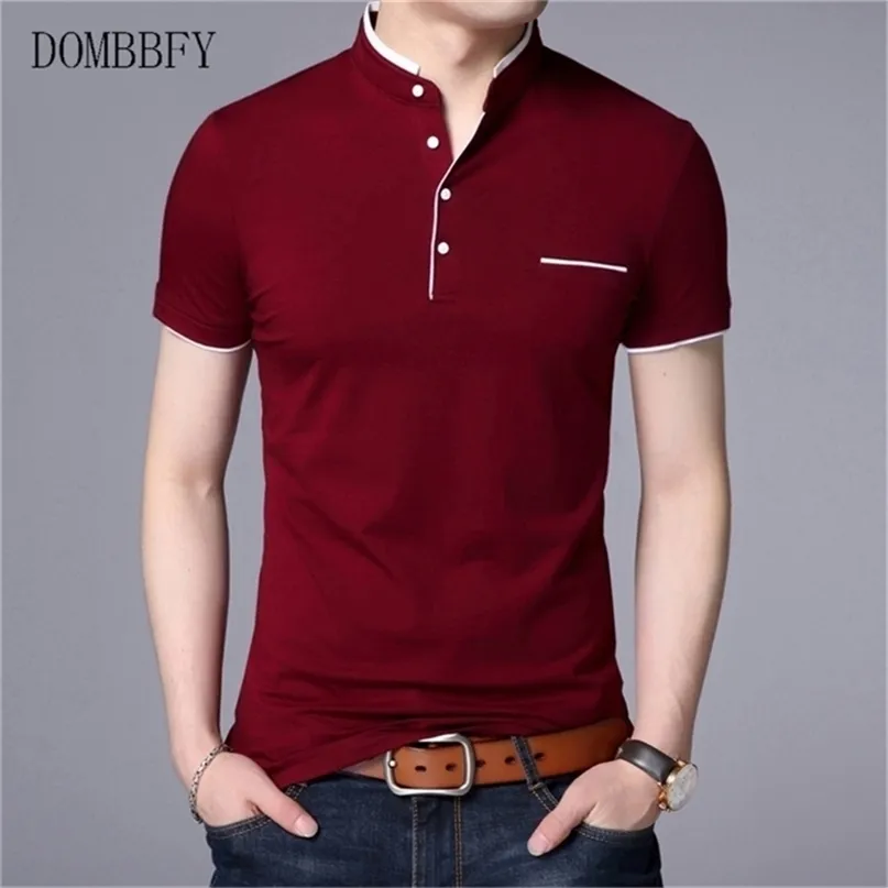 Polos pour hommes Polo d'été à manches courtes pour hommes Col rabattu Mode Casual Slim Respirant Couleur unie Polo pour hommes d'affaires 5XL 220826