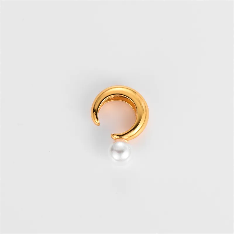 Simple Retro Pearl Ear Clip Screw Back For Women Without Pierced Ins Niche Personality Temperament Jewelry Accessories