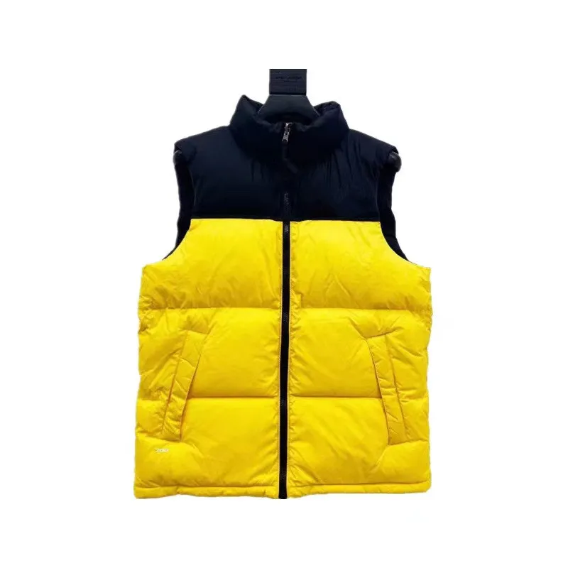 Puffer Vests New Fashion Mens Winter Designer Yellow Vest Womens