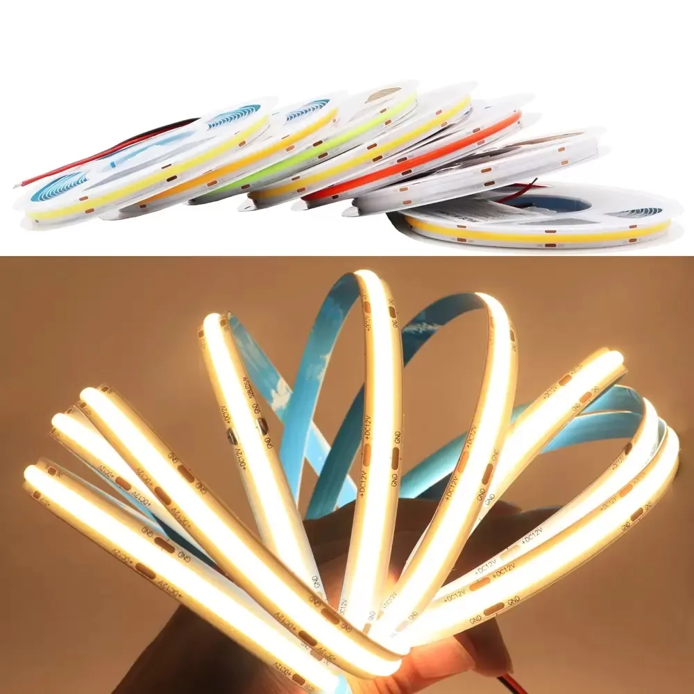 High Density COB Addressable Cob Led Strip Light Dimmable FOB Linear ...
