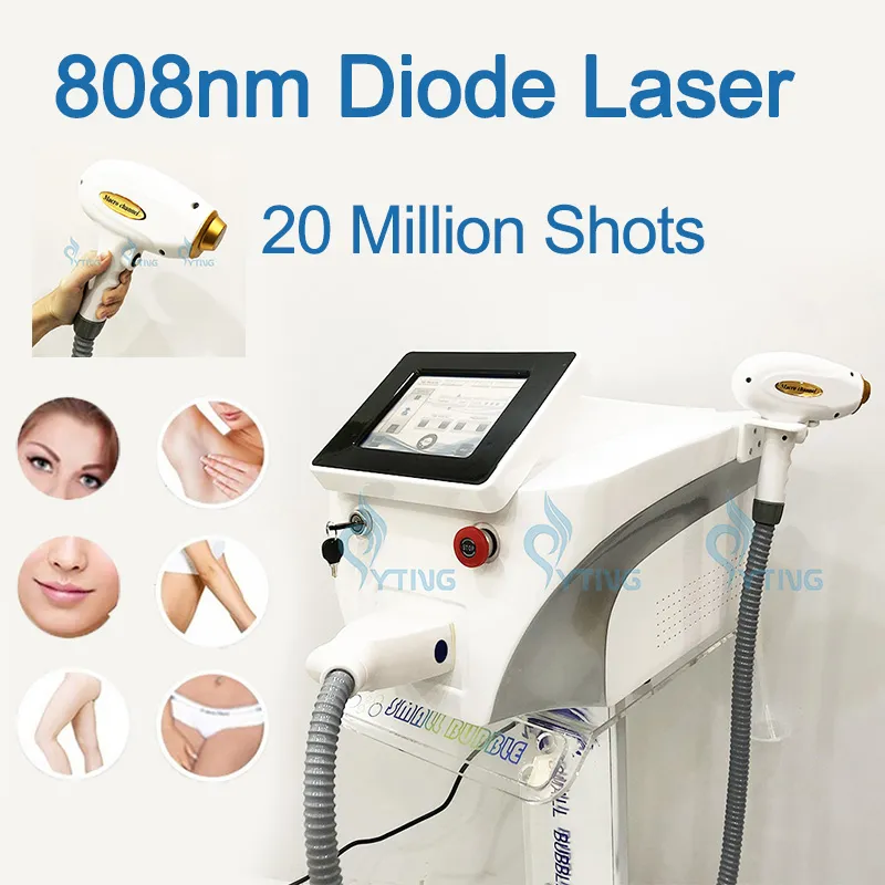 Diode Laser 808 Удаление волос Машина безболезненный постоянный 808 нм лазерный уход за кожей красоты спа -клиника салон оборудование с охлаждающей системой