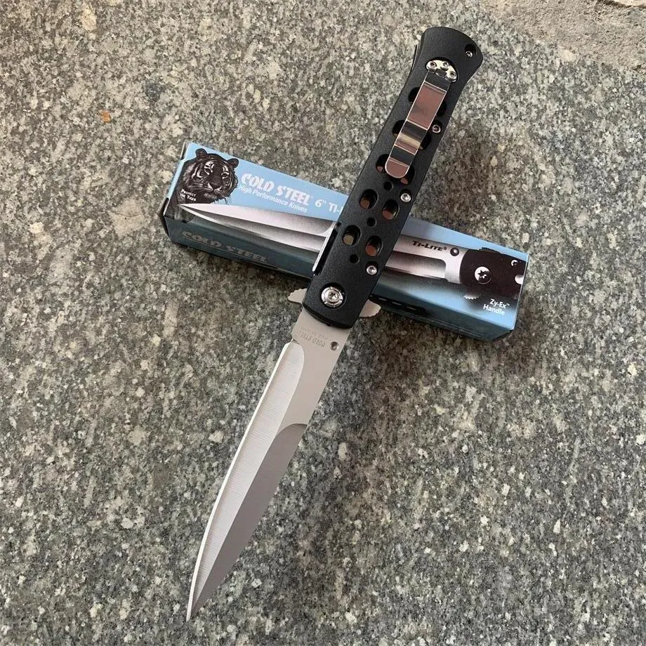 Cold Steel 26SP Ti-Lite Folding Knife 4 Satin Plain Blade, Zy-Ex Handles -  KnifeCenter
