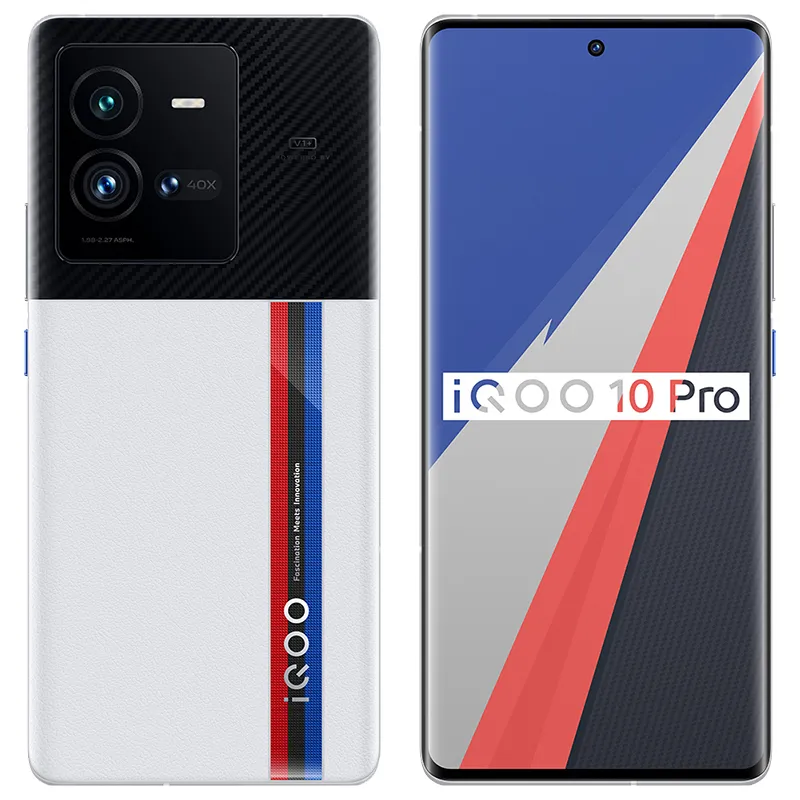 الأصلي Vivo Iqoo 10 Pro 5g الهاتف المحمول 8GB 12GB RAM 256GB 512GB ROM OCTA CORE 50MP NFC Android 6.78 "