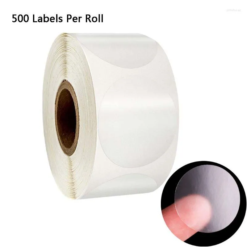 Geschenkomschakeling 500 PCS Een roll1inch ronde transparante stickers voor zeehonden enveloppen bedankkaarten bruiloft uitnodigingen pakketten kantoor