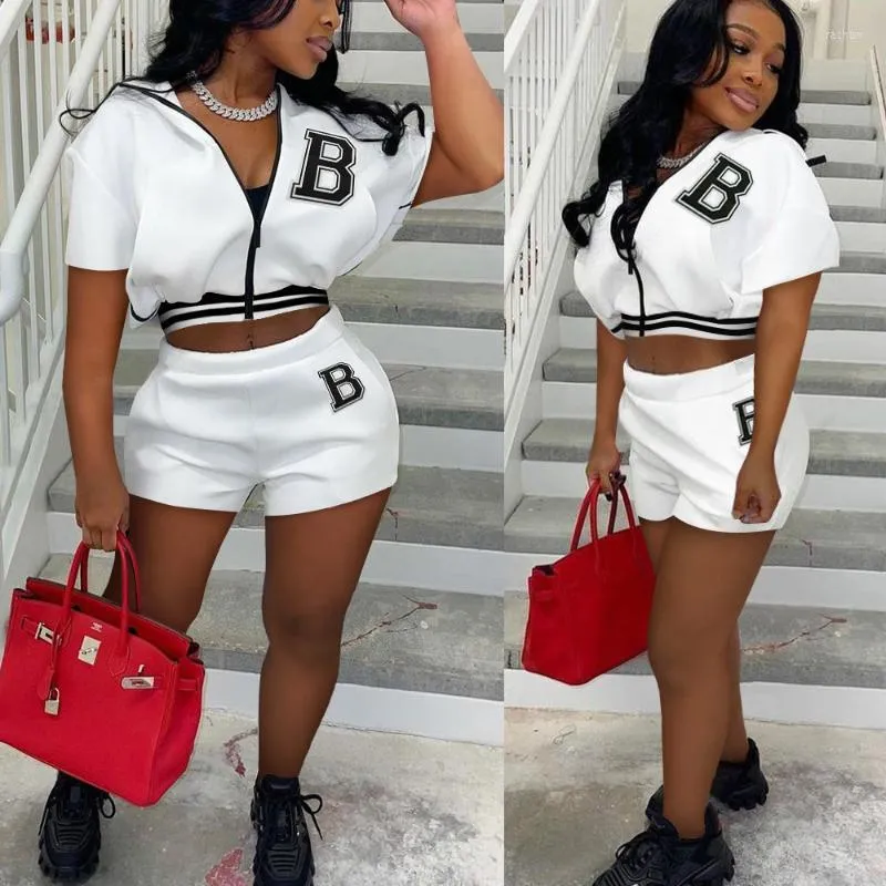 ZOOEFFBB Womens Sport Casual Two Piece Tracksuit Set With Crop Top And Sweat Running Shorts Women Perfect For Fitness And Summer Wear From Rachaw 20.78 DHgate.Com