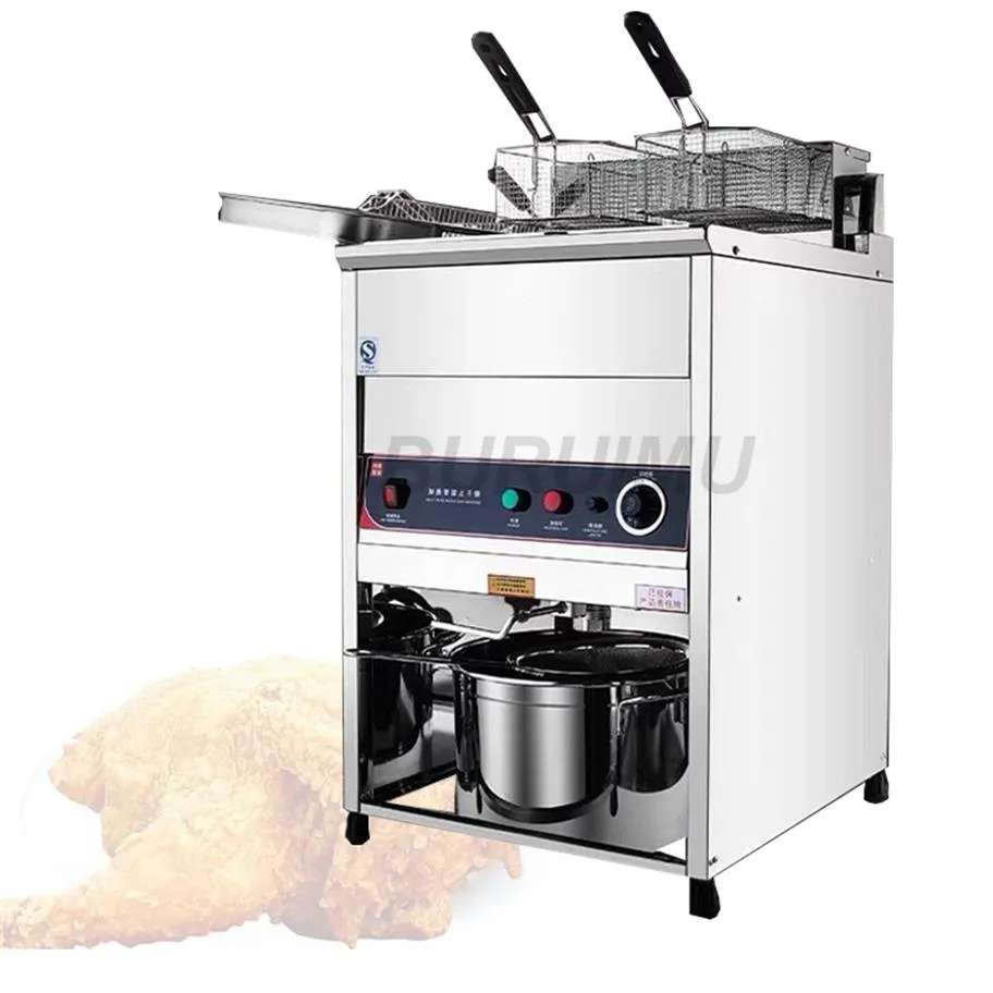 Verticaal gas Deeping machine met één tank Commerical Oil Fryer gefrituurde kippenmaker knapperige frietfabrikant223G