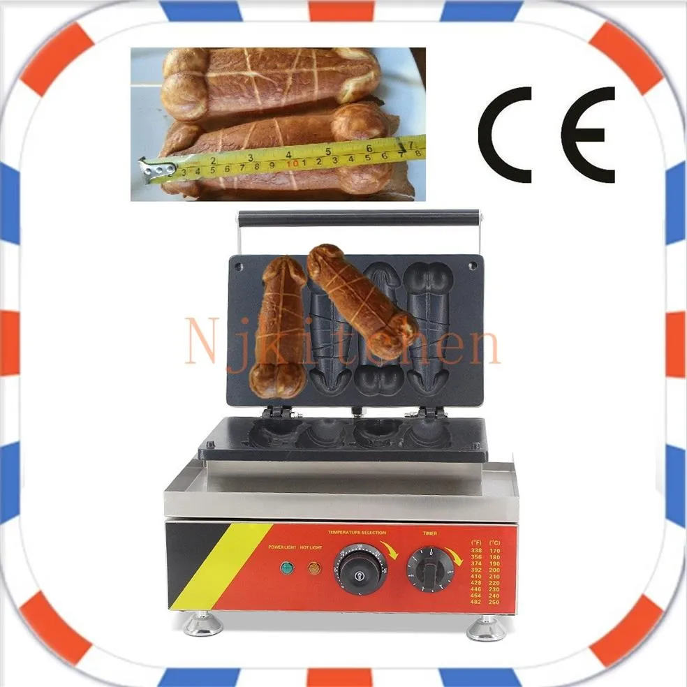 Ticari Kullanım 2018 Yeni Tasarım Elektrik 110V 220V Penis Waffle Stick Makine Makine Baker Iron264i