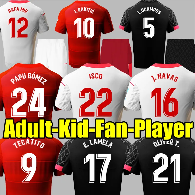 22 23 Camiseta SevillaS Soccer Jerseys PAPU GOMEZ J.NAVAS DE JONG SUSO