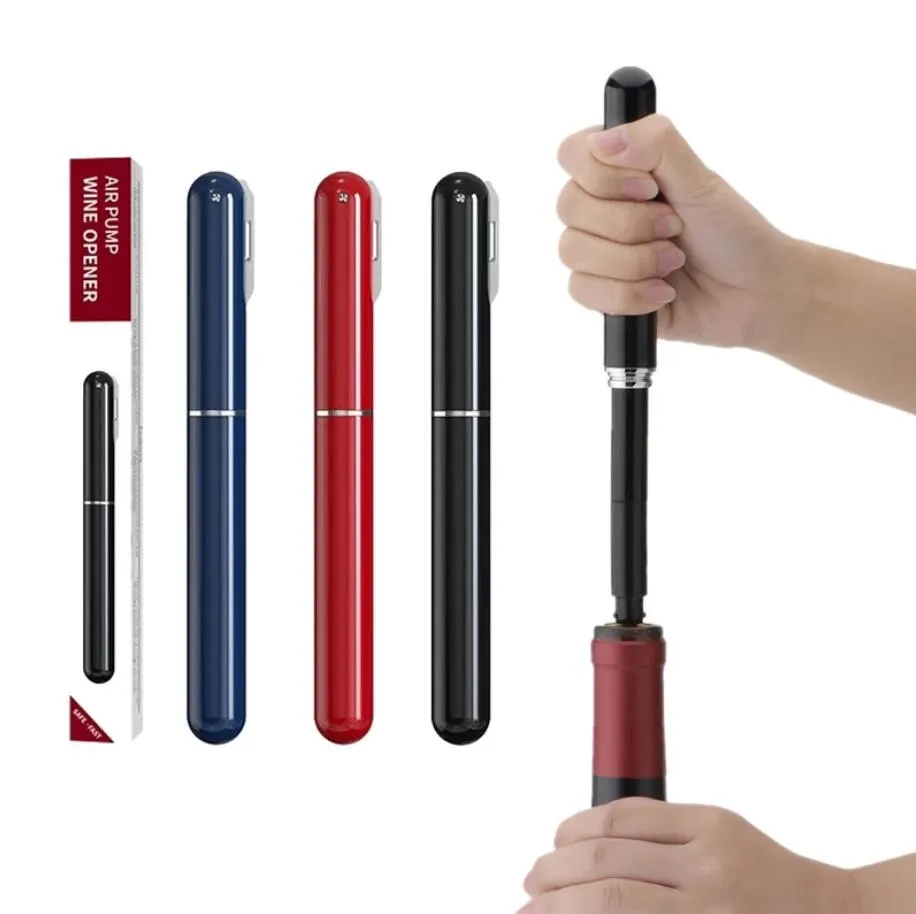 Portable Stainless Steel Air Pump Wine Bottle Opener With Foil Cutter Safe And Explosion Proof