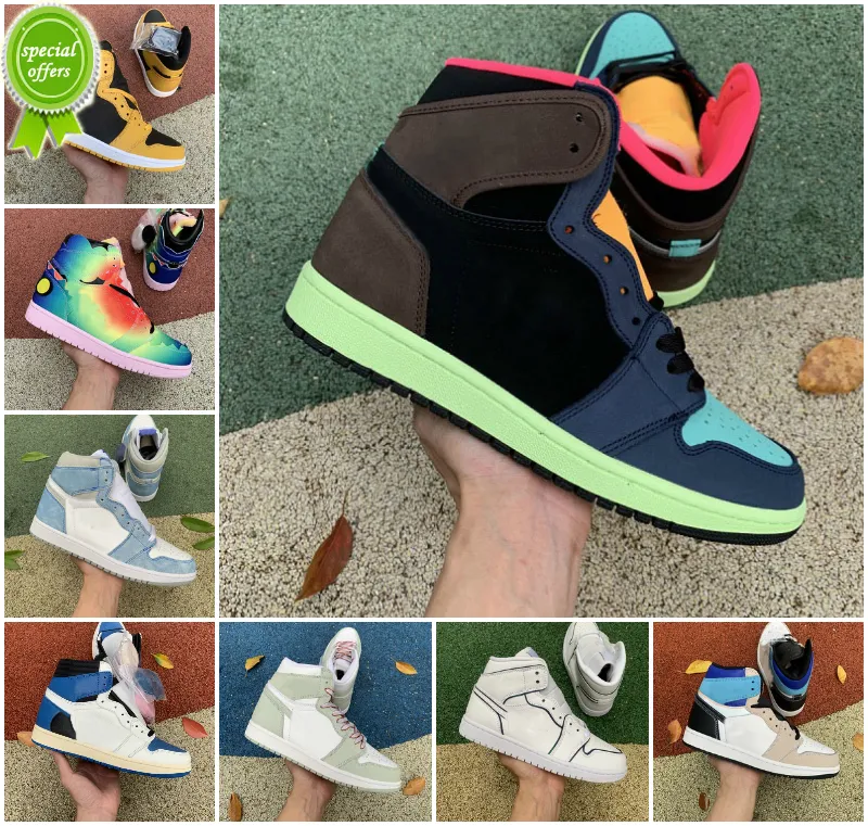 Bottes 2023 Jumpman 1 1S Chaussures De Basket Ball Mid Digital Rose ?? Peine Orange High Og 