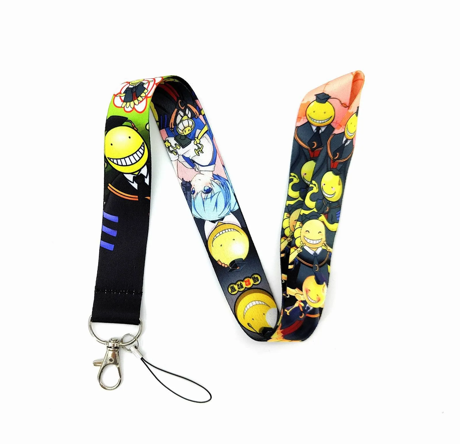Japanese Anime Ansatsu Kyoushitsu Lanyard For Keychain ID Card Cover Pass Mobile Badge Holder Keyring Neck Straps Accessories