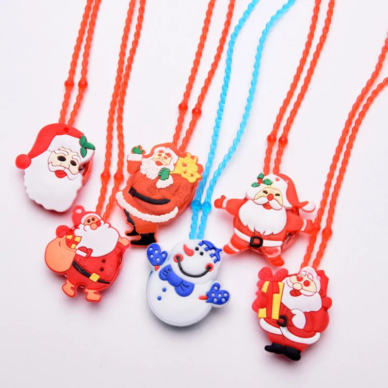 Collier LED Clignotant Pour Enfants – 12 Pendentifs Lumineux Noël, Anniversaire, Fête, Motifs Colorés