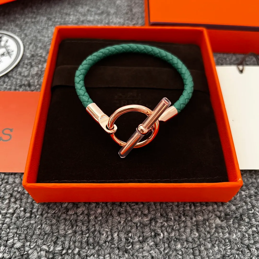 Klassieke Glenan lederen koperen bedelarmbanden Frankrijk merk hoge kwaliteit dame zilveren dames roségouden armband luxe sieraden dames en heren gehaakte kettingarmband