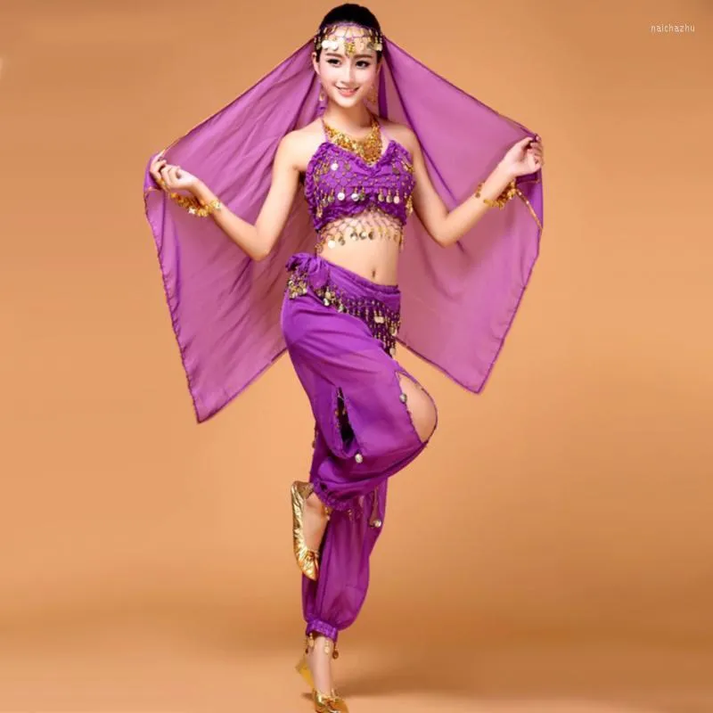 Scen Wear 2022 Belly Dance Costume 4st/2st Women/Girls Dancing Dress Traditionell kl￤der Practice/Performance