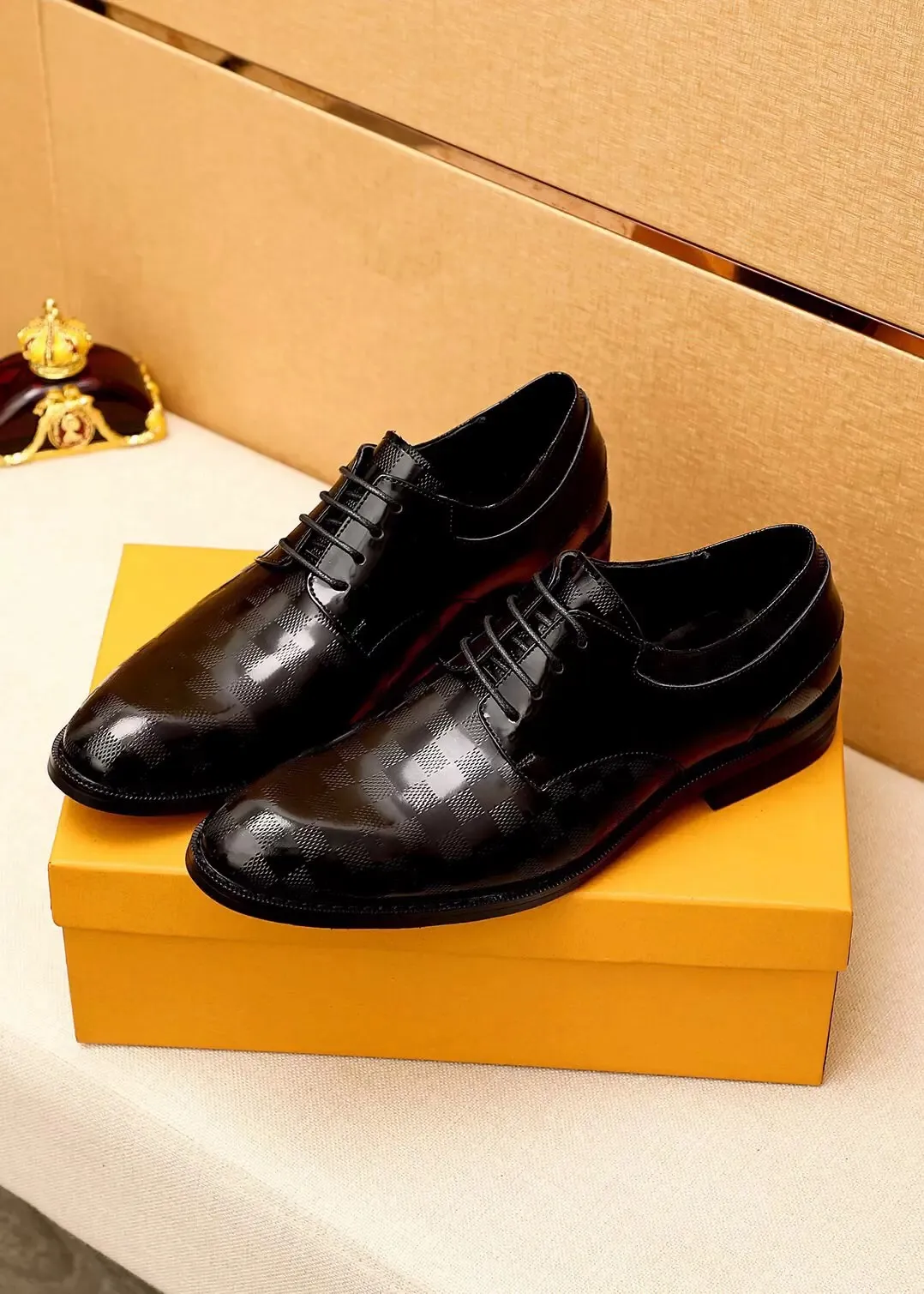 Mens Business Suit varum￤rkesdesigner kl￤nningskor m￤n ￤kta l￤der br￶llop mode oxfords bekv￤ma loafers storlek 38-45