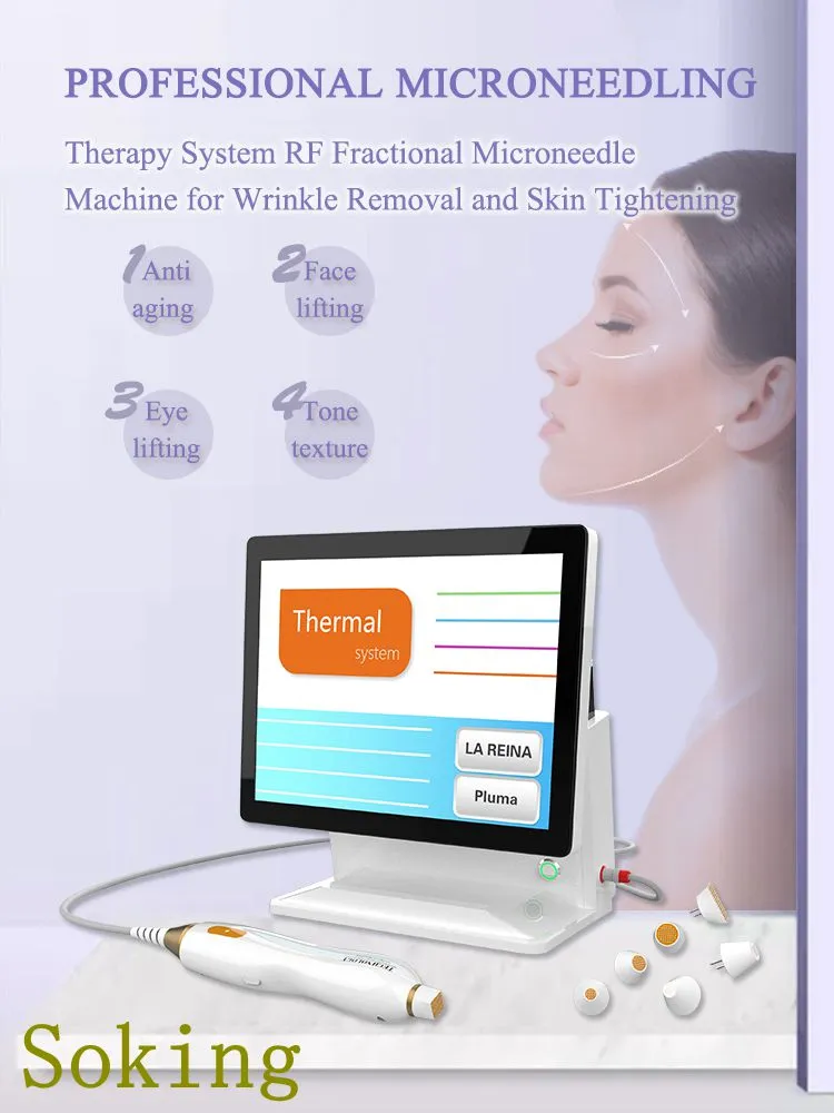 Portable Rf Micro Needle Therapy For Skin Rejuvenation Wrinkle Removal Facial Tightenting