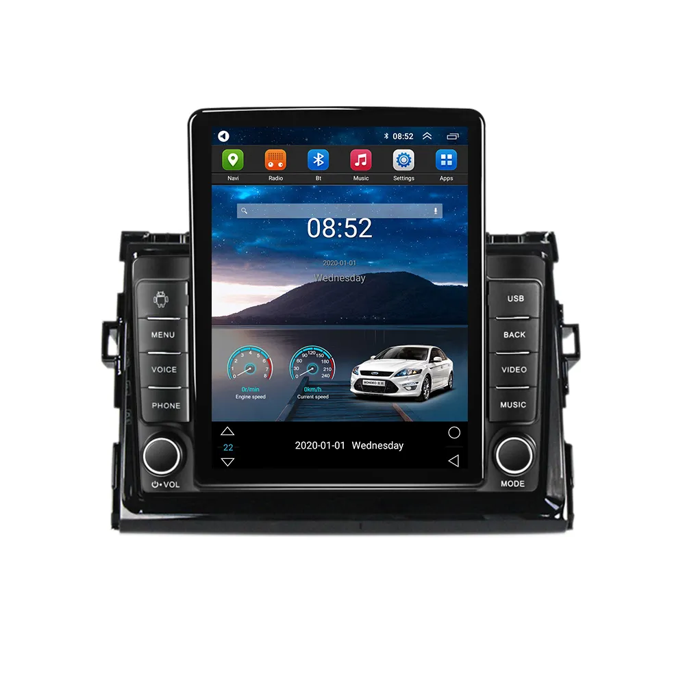 GPS Radio 9 Inch Android Car Video Navigation System för 2006-2012 Toyota Previa med Bluetooth-bakre kamera USB WiFi SWC