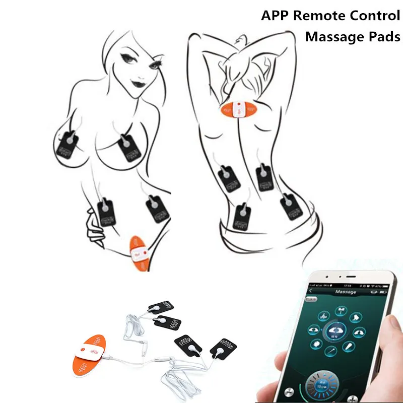 Articles de beauté Nouvelle APP Contrôle Choc Électrique Sexy Vibrateurs Corps Massage Patch Pads Électro Orgasme Stimulateur Kits Bdsm Jouets Pour Femmes Hommes